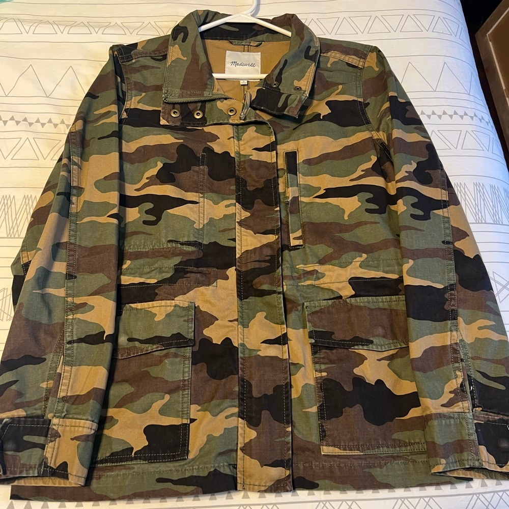 Madewell Camouflage Utility Jacket